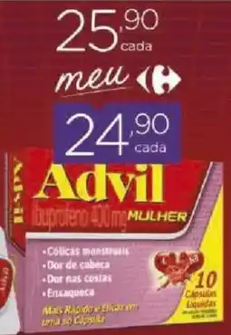 Carrefour Advil Ibuprofeno 400 mgMULHER oferta