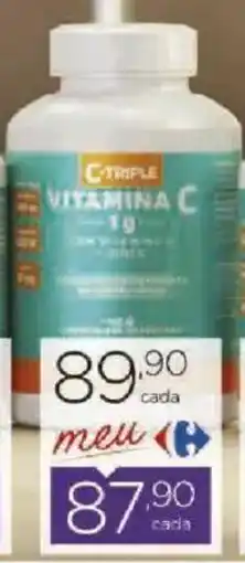 Carrefour Ctriple vitamina c 1g oferta