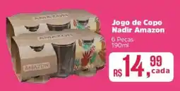 Supermercados Mateus Jogo de Copo Nadir Amazon 6 Peças oferta