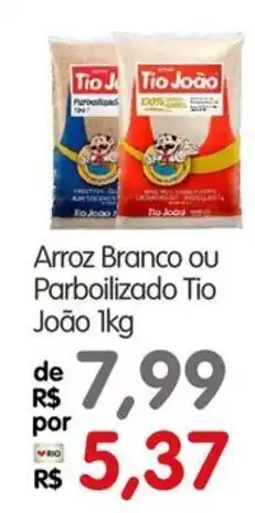 Zona Sul Arroz Branco ou Parboilizado Tio João oferta