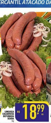 Mercantil Rodrigues Linguiça calabresa seara oferta