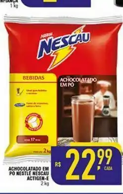 Achocolatado em po nestle nescau actigen-e