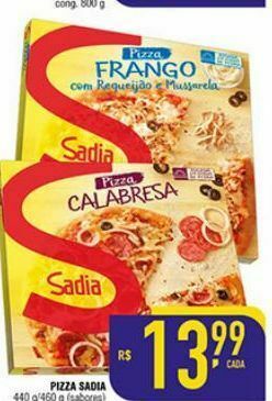 Mercantil Rodrigues Pizza sadia oferta