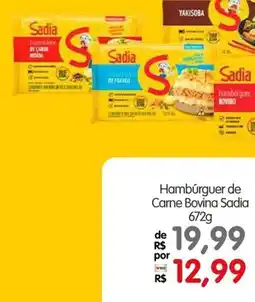 Zona Sul Hambúrguer de Carne Bovina Sadia oferta
