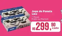 Supermercados Mateus Jogo de Panela Linz oferta