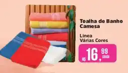 Supermercados Mateus Toalha de Banho Camesa Linea Várias Cores oferta