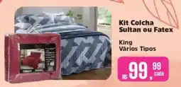 Supermercados Mateus Kit Colcha Sultan ou Fatex King oferta