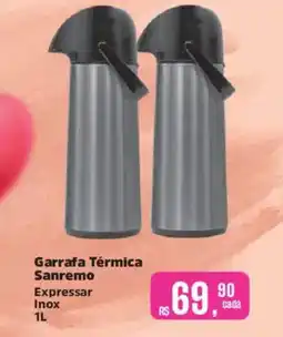 Supermercados Mateus Garrafa Térmica Sanremo Expressar Inox oferta