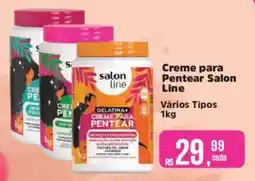Supermercados Mateus Creme para Pentear Salon Line oferta