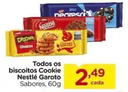 Carrefour Todos os biscoitos Cookie Nestlé Garoto Sabores, oferta