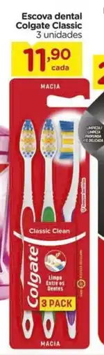 Carrefour Escova dental Colgate Classic 3 unidades oferta