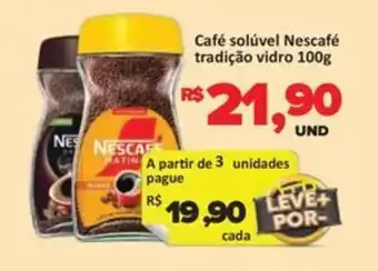 Paulistão Supermercados Café solúvel Nescafé tradição vidro oferta