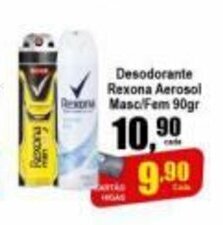 Higa's Supermercado Desodorante Rexona Aerosol Masc/ Fem 90g oferta