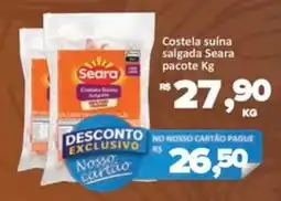 Paulistão Supermercados Costela suína salgada Seara pacote oferta