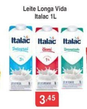 Leite Longa Vida Italac 1L
