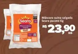Paulistão Supermercados Máscara suína salgada Seara pacote oferta