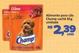 Paulistão Supermercados Alimento para cão Champ sachê unidade oferta
