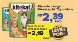 Paulistão Supermercados Alimento para gato Kitekat sache unidade oferta