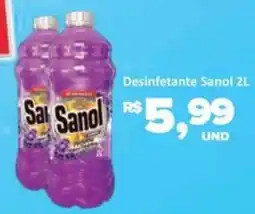 Paulistão Supermercados Desinfetante Sanol oferta