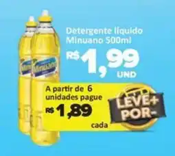 Paulistão Supermercados Detergente líquido Minuano oferta