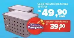 Paulistão Supermercados Caixa Plasutil com tampa oferta