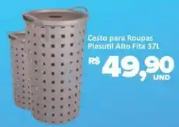 Paulistão Supermercados Cesto para Roupas Plasutil Alto Fita oferta