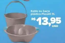 Paulistão Supermercados Balde ou bacia plástico Plasútil oferta