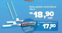 Paulistão Supermercados Rodo plástico Santa Maria 30cm oferta