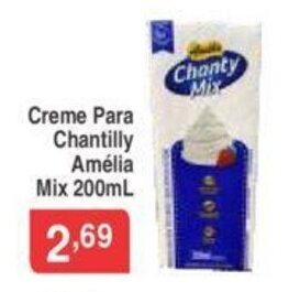 Creme para Chantilly Amelia Mix 200ml