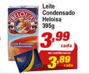 Ricoy Supermercados Leite Condensado Heloisa 395g oferta