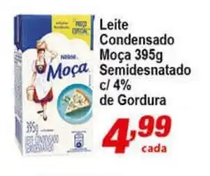 Ricoy Supermercados Leite Condensado Moca 395g Semidesnatado c/ 4% de Gordura oferta