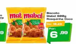 Del Moro Supermercados Biscoito Mabel 600g Rosquinha Coco oferta