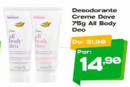 Del Moro Supermercados Desodorante Creme Dove 75g All Body Deo oferta