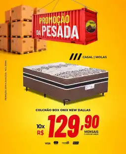 Armazém Paraíba Colchão box onix new dallas casal | molas oferta