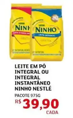 Assaí Atacadista Leite em pó integral ou integral instantâneo ninho nestlé oferta