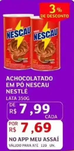 Assaí Atacadista Achocolatado em pó nescau nestlé oferta