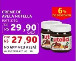 Assaí Atacadista Creme de avela nutella oferta