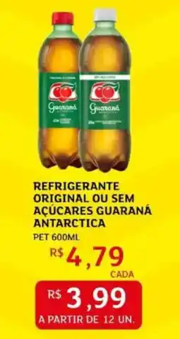 Assaí Atacadista Refrigerante original ou sem açúcares guaraná antarctica oferta