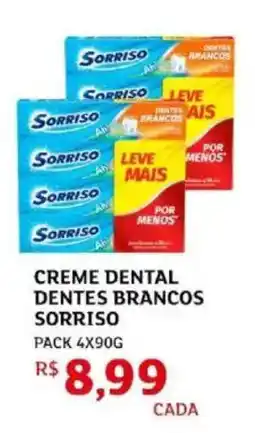 Assaí Atacadista Creme dental dentes brancos sorriso oferta