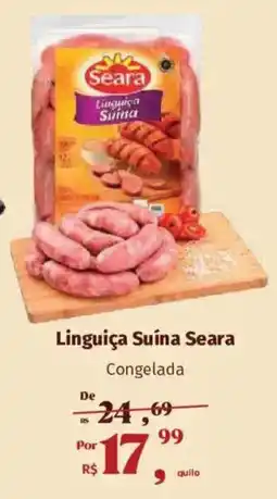 Supermercados Mateus Linguiça Suína Seara Congelada oferta