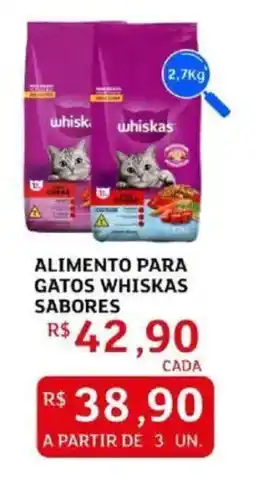 Assaí Atacadista Alimento para gatos whiskas sabores oferta
