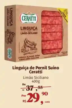 Supermercados Mateus Linguiça de Pernil Suíno Ceratti Limão Siciliano oferta