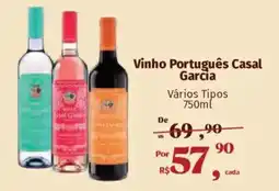 Supermercados Mateus Vinho Português Casal Garcia oferta