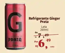 Supermercados Mateus Refrigerante Ginger Prata Lata oferta