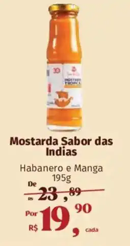 Supermercados Mateus Mostarda Sabor das Indias Habanero e Manga oferta