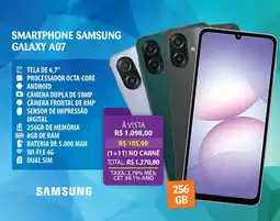 Lojas Cem Smartphone Samsung Galaxy A07 oferta