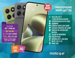Lojas Cem SMARTPHONE MOTO g67 5G oferta