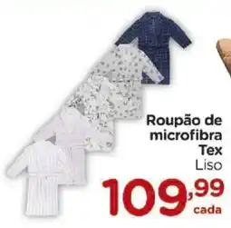 Carrefour Roupão de microfibra Tex Liso oferta