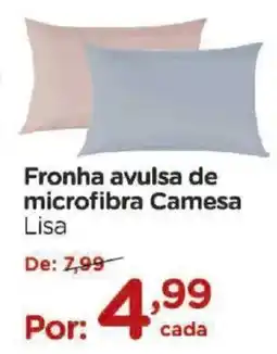 Carrefour Fronha avulsa de microfibra Camesa Lisa oferta