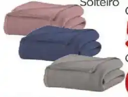 Carrefour Manta lisa de microfibra Tex, Diversas cores Queen oferta